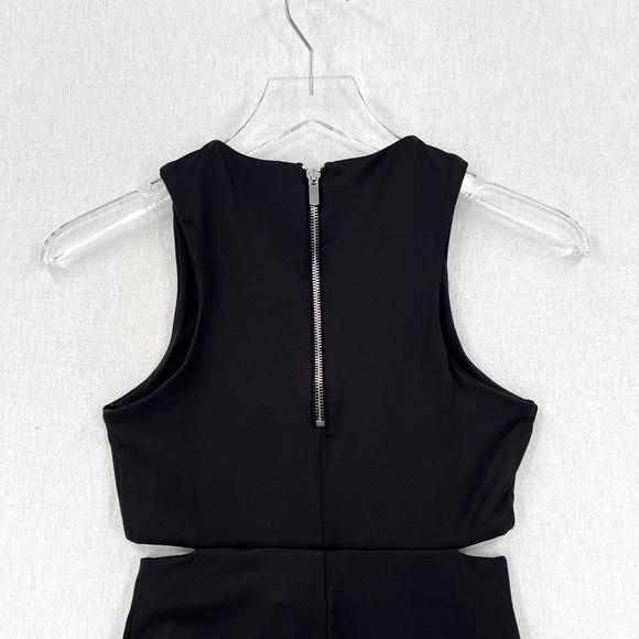 ALIX NYC Jodie Long Jumpsuit Womens XS Black Sleeveless Cut Out One Piece Racer - Picture 5 of 16